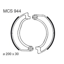 Brzdové čeľuste LUCAS MCS 944